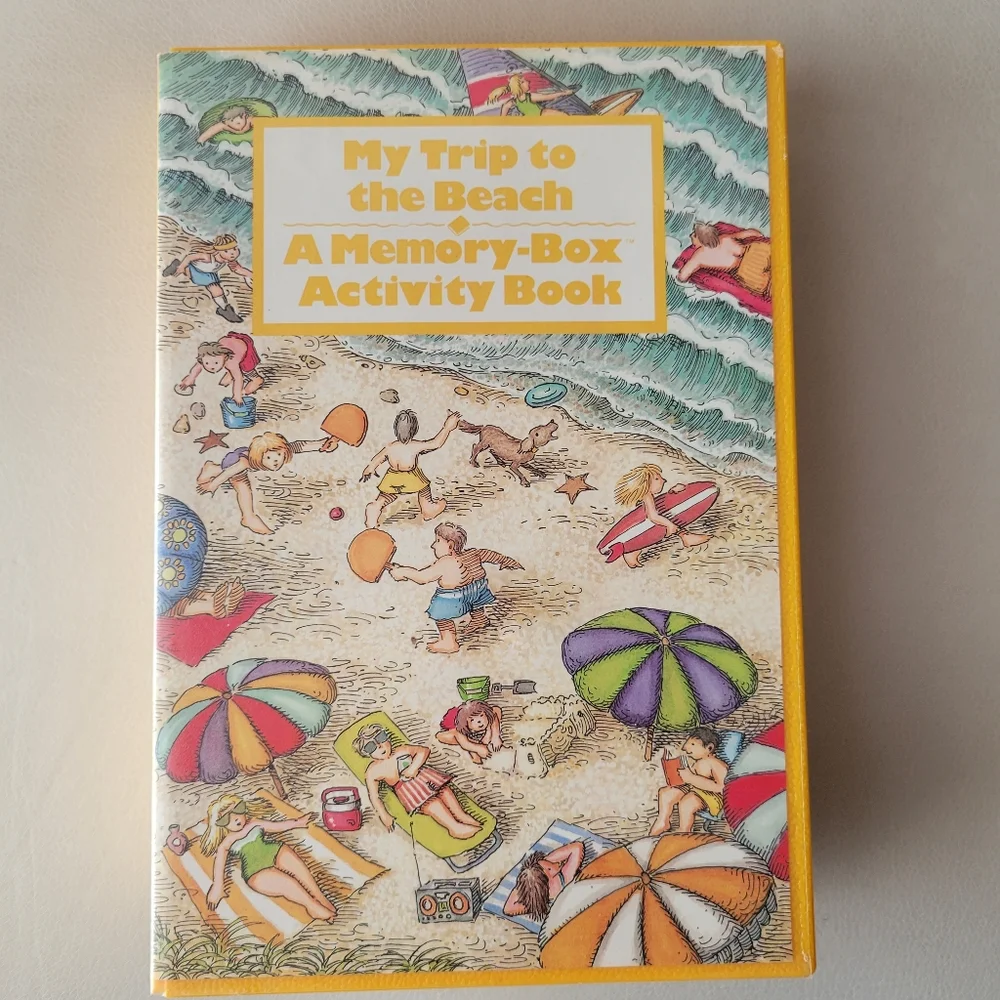 My Trip To The Beach ~ A Memory-Box Activity Book Set  ~ 1987 ~ FINAL PRICE!